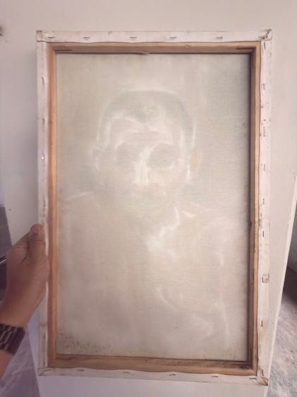 ภาพวาดสีน้ำมัน หลวงพ่อคูณ ปริสุทโธ ขนาด50ซม.x40ซม. และหลวงปู่ศิลา ขนาด60ซม.x40 รูปที่ 5
