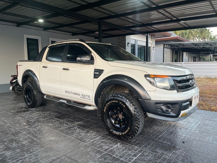 Ford Ranger 2013 2.2 Hi-Rider Wildtrak Pickup ดีเซล เกียร์อัตโนมัติ ขาว รูปที่ 2