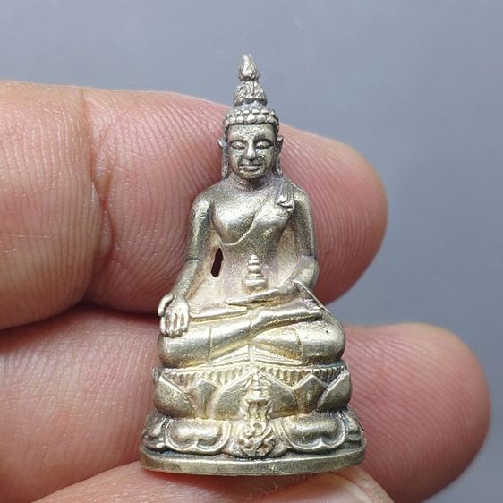 พระกริ่งไพรีพินาศ ภปร เนื้อเงิน วัดปทุมวนาราม พ.ศ.2535 พร้อมกล่องเดิม พระดี พิธีใหญ่ ในหลวงเสด็จเททอง รูปที่ 2