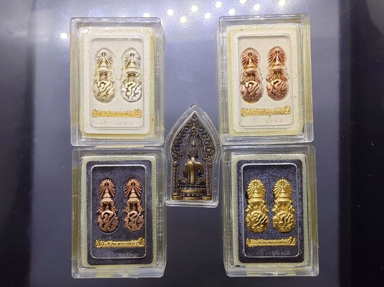 ชุดพระเบญจนิรันตราย พระนิรันตราย (จำลอง) สองกษัตริย์ แบบชุด 5 องค์ สมาคมนิสิตเก่าจุฬาลงกรณ์มหาวิทยาลัย ในพระบรมราชูปถัมภ์ จัดสร้าง ปี2552 พร รูปที่ 6