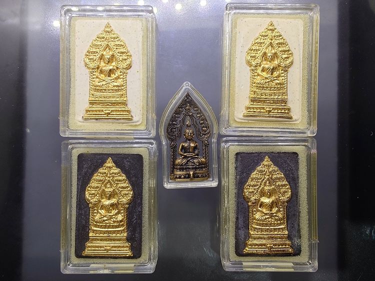 ชุดพระเบญจนิรันตราย พระนิรันตราย (จำลอง) สองกษัตริย์ แบบชุด 5 องค์ สมาคมนิสิตเก่าจุฬาลงกรณ์มหาวิทยาลัย ในพระบรมราชูปถัมภ์ จัดสร้าง ปี2552 พร รูปที่ 5