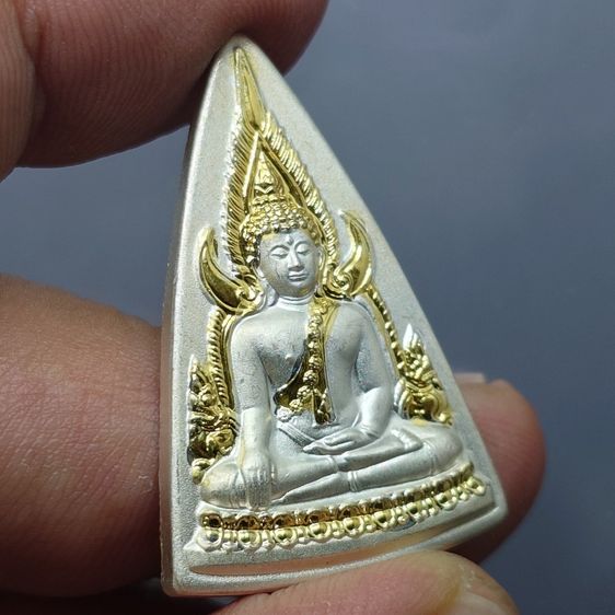 พระพุทธชินราช เหรียญพ่อ-เหรียญแม่ เนื้อกะไหล่เงิน หน้ากะไหล่ทอง ชุด 2 เหรียญ วัดสุทัศนเทพวราราม ปี 2550 พร้อมกล่องเดิม รูปที่ 6