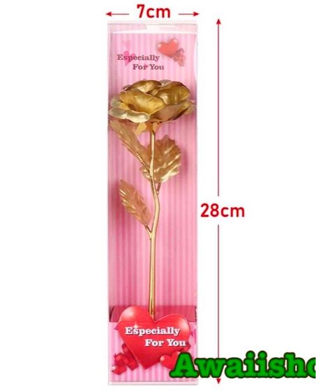 กุหลาบทอง24k. สีทองและแดง รูปที่ 3