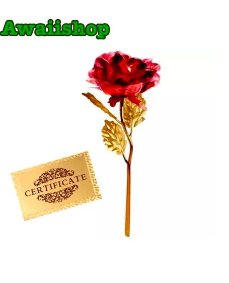 กุหลาบทอง24k. สีทองและแดง รูปที่ 2