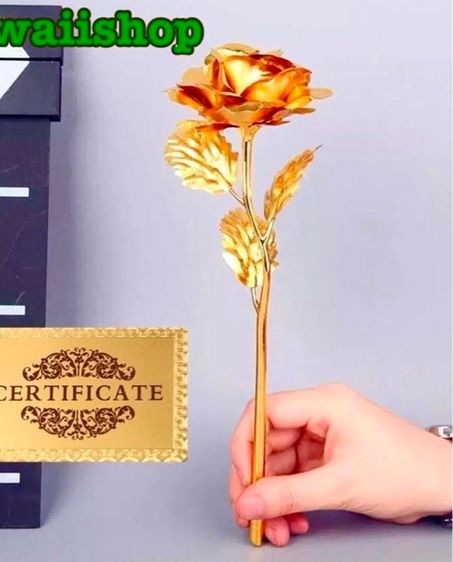 กุหลาบทอง24k. สีทองและแดง รูปที่ 3