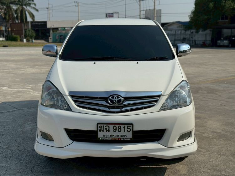 Toyota Innova 2011 2.0 V Utility-car เบนซิน LPG เกียร์อัตโนมัติ ขาว รูปที่ 2
