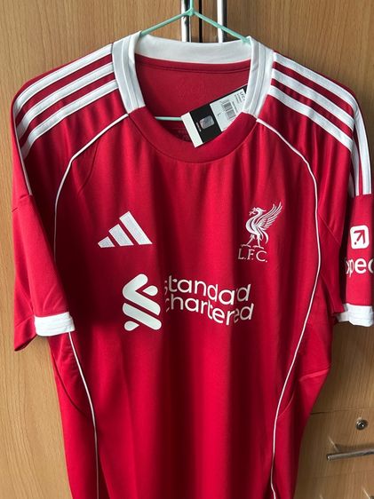 ผู้ชาย แดง เสื้อเจอร์ซีย์ Adidas เสื้อ Liverpool มือ 1 ของแท้