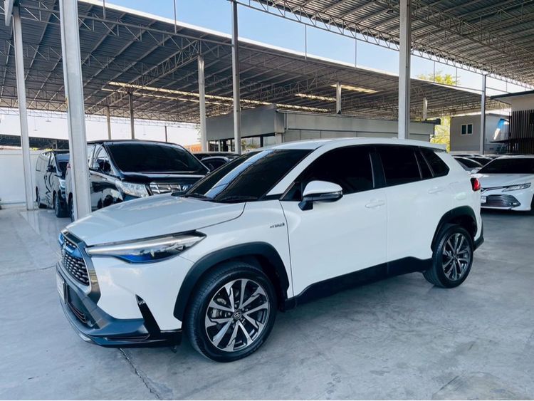 Toyota Corolla Cross 2020 1.8 Hybrid Premium Sedan ไฮบริด ไม่ติดแก๊ส เกียร์อัตโนมัติ ขาว รูปที่ 3