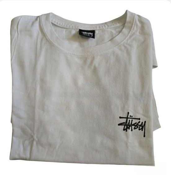 แขนสั้น เสื้อทีเชิ้ต อื่นๆ 🔥งานแฟชั่นจากเกาหลี เสื้อยืด Stussy (ขาวดำ) ไซส์ S สภาพดีมาก สีขาว ราคา 110 มีค่าส่ง