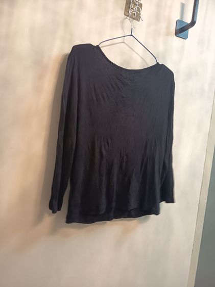 เสื้อแขนยาวสีดำผ้านุ่ม2 ตัว รูปที่ 11
