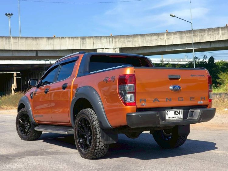 Ford Ranger 2017 2.0 Hi-Rider Wildtrak Pickup ดีเซล เกียร์อัตโนมัติ ส้ม รูปที่ 3