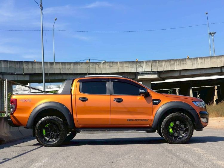Ford Ranger 2017 2.0 Hi-Rider Wildtrak Pickup ดีเซล เกียร์อัตโนมัติ ส้ม รูปที่ 4