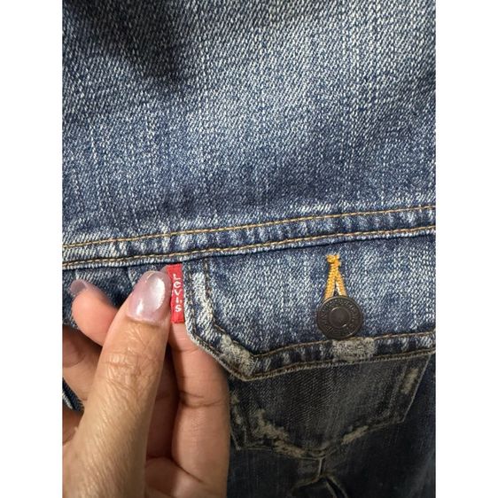 เสื้อยีนส์ผู้ชายLevisของแท้มือสอง รูปที่ 5