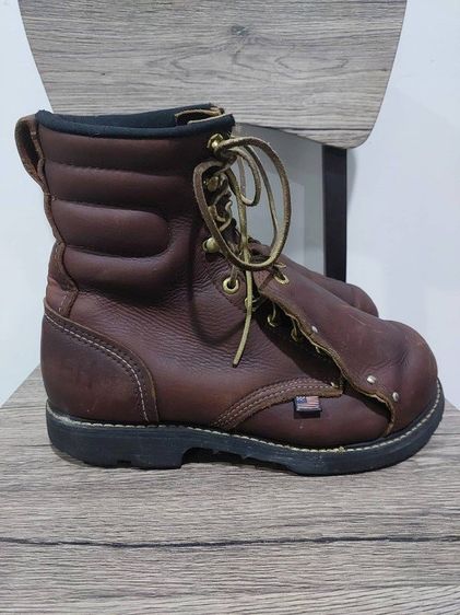 Vintage Carolina Men Hi Met Guard Steel Toe boots Made in USA ขนาด 9EE วัดจริง 27 ซม. สภาพสวยเหมือนใหม่ รูปที่ 4