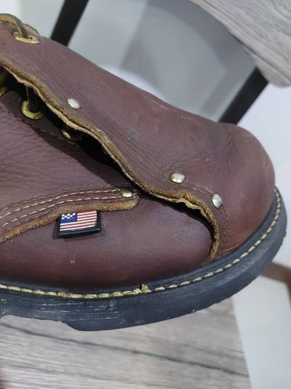 Vintage Carolina Men Hi Met Guard Steel Toe boots Made in USA ขนาด 9EE วัดจริง 27 ซม. สภาพสวยเหมือนใหม่ รูปที่ 6