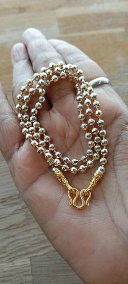 สร้อยคอทองคำขาวงานจิวไม่ลอกไม่ดำ รูปที่ 15