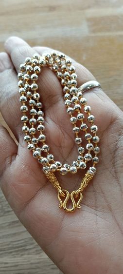 สร้อยคอทองคำขาวงานจิวไม่ลอกไม่ดำ รูปที่ 8