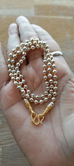 สร้อยคอทองคำขาวงานจิวไม่ลอกไม่ดำ รูปที่ 13