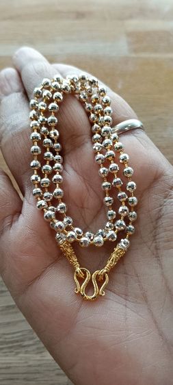 สร้อยคอทองคำขาวงานจิวไม่ลอกไม่ดำ รูปที่ 11