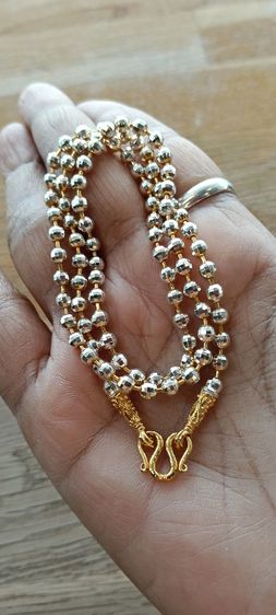 สร้อยคอทองคำขาวงานจิวไม่ลอกไม่ดำ รูปที่ 17