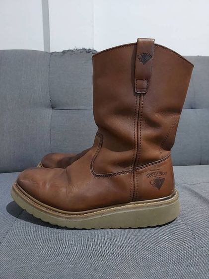 รองเท้าบู้ท HERMAN SURVIVORS MADE IN CHINA SIZE 9 วัดจริง 27 ซม. หัวไม่เหล็กนะครับ หนังสีน้ำตาลหนา พื้นเต็ม รูปที่ 4