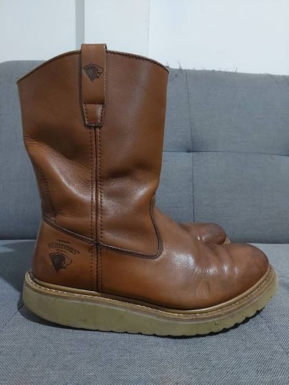รองเท้าบู้ท HERMAN SURVIVORS MADE IN CHINA SIZE 9 วัดจริง 27 ซม. หัวไม่เหล็กนะครับ หนังสีน้ำตาลหนา พื้นเต็ม รูปที่ 2