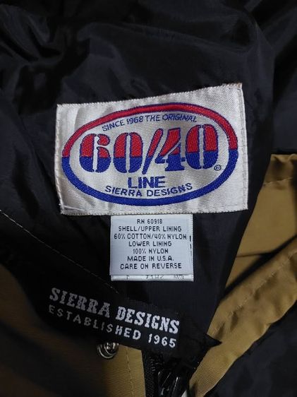 เสื้อแจ็คเก็ตผ้าไนลอนต้านน้ำ Vintage 90s Sierra Design 60-40 Parka Jacket Made In USA. เสื้อคลุมสไตล์ปาร์ก้า ใส่คลุมกันแดดกันฝน รูปที่ 7