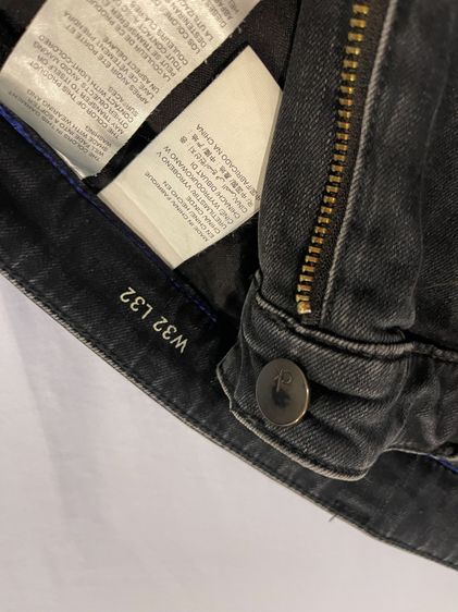 Calvin Klein Jeans ของแท้ เอว 32 ทรง Skinny ผ้ายืด สีดำฟอก รูปที่ 7