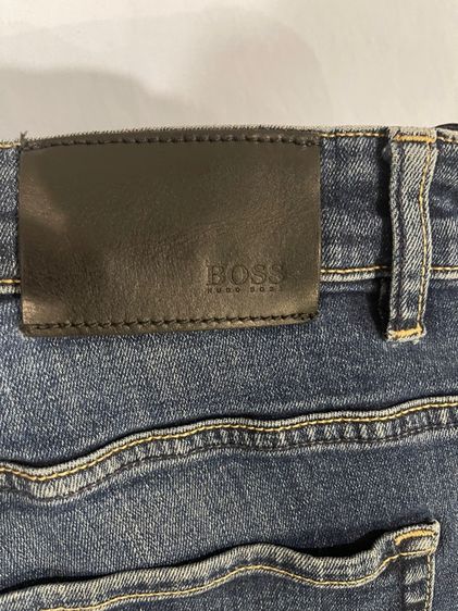 BOSS Hugo Boss Jeans ของแท้ เอว 32 ทรง Skinny ผ้ายืด สียีนส์เข้ม รูปที่ 5
