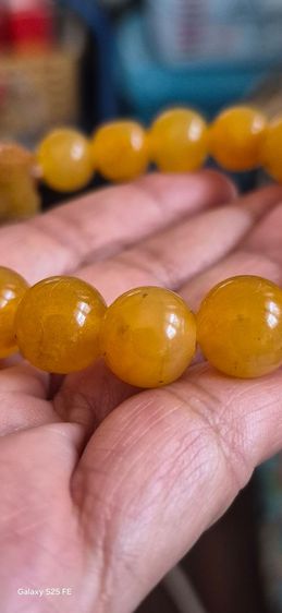 สร้อยข้อมือปี่เซี๊ยะหยกน้ำผึ้งพม่า รูปที่ 9