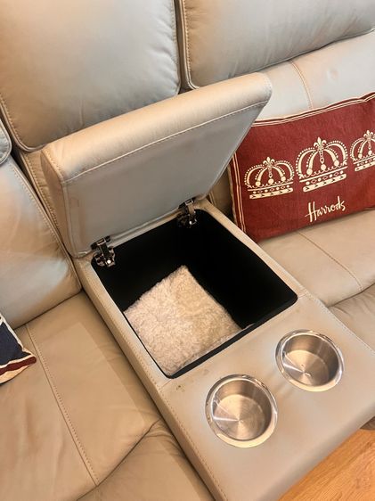 Luxury Recliner Sofa พร้อมที่วางแก้ว และ ช่องเก็บของ รูปที่ 4