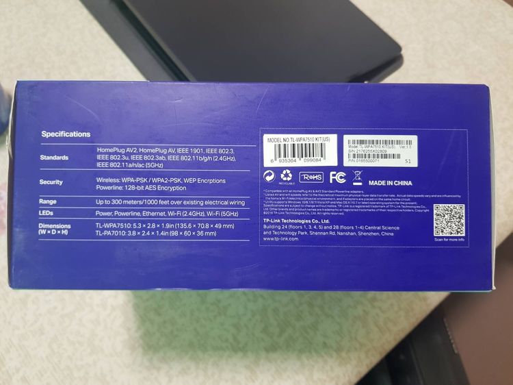 TP-link AC 750 Wi-Fi Range Extender AV1000 Powerline Edition รูปที่ 6