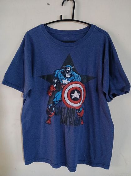 ไม่ระบุ น้ำเงิน Disney เสื้อยืด captain America ไซน์ Sมือสอง 