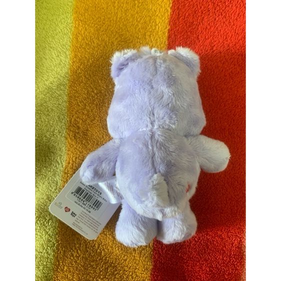 ตุ๊กตา พวงกุญแจ carebear ขนาด 6“ สีม่วงพาสเทล เป็นของขวัญ