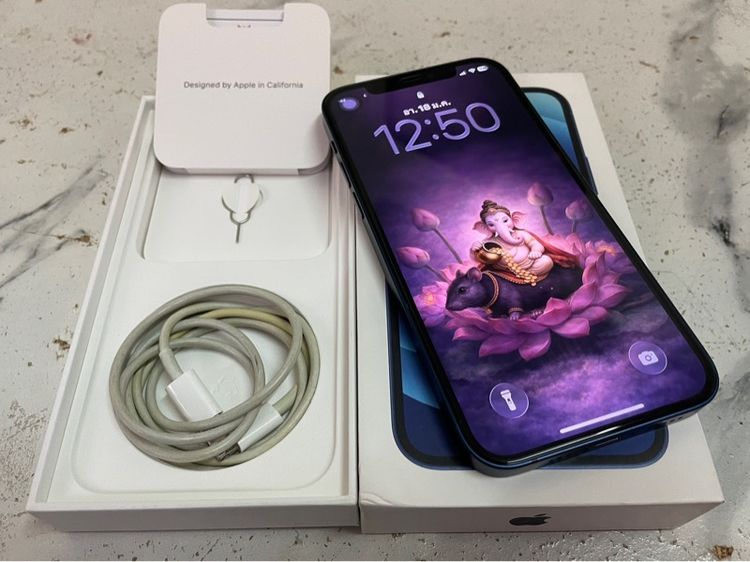 ไอโฟน 12 สีน้ำเงิน 64g เครื่องศูนย์ไทย สภาพสวย ราคาถูก‼️