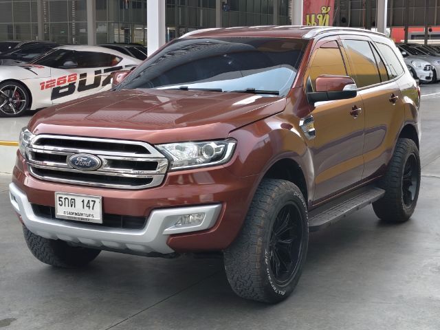 Ford Everest 2016 2.2 Titanium Utility-car ดีเซล เกียร์อัตโนมัติ แดง รูปที่ 3