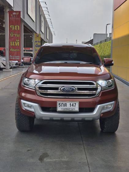 Ford Everest 2016 2.2 Titanium Utility-car ดีเซล เกียร์อัตโนมัติ แดง รูปที่ 2