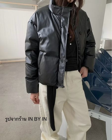 Puffer Black Jacket  Brand IN BY IN NEW รูปที่ 2
