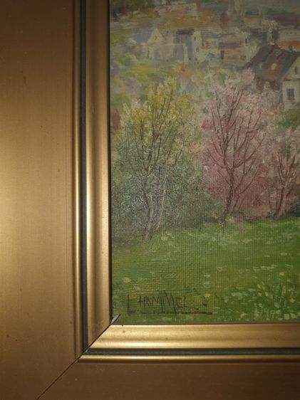 ภาพวาดสีน้ำมัน วิวทะเลสาบลูเซิร์นและเทือกเขาแอลป์ (Spring in Switzerland) ขนาดกลาง 62x52 cm รูปที่ 2