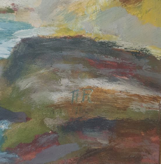 ภาพวาดสีน้ำมันวิวเทือกเขา Dachstein (Austria) ขนาดใหญ่ 62x72 cm รูปที่ 2