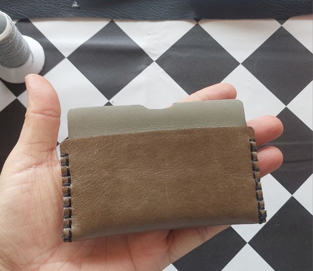 กระเป๋าใส่บัตร หนังวัวแท้ รูปที่ 8