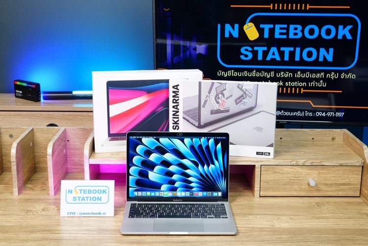 Apple Macbook Pro 13(2020) Touch Bar Chip M1 Ram8 SSD256 จอ13.3 2k Cycle count 282 ครั้ง รีเซ็ตพร้อมใช้งาน ขายเพียง 15,990.-เท่านั้น รูปที่ 2