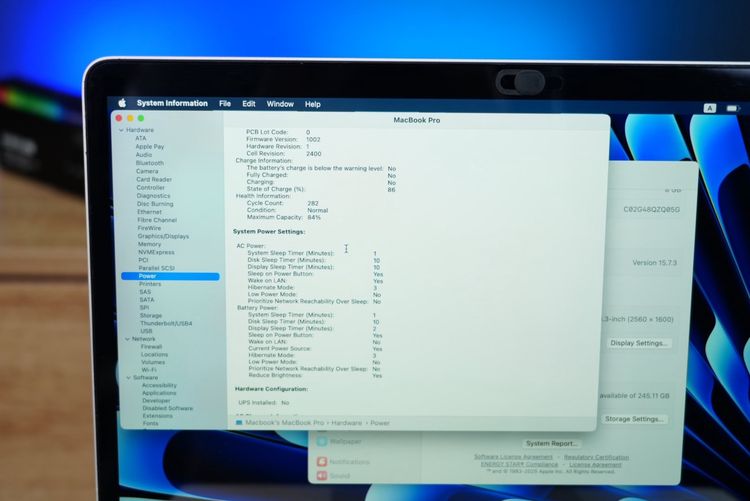 Apple Macbook Pro 13(2020) Touch Bar Chip M1 Ram8 SSD256 จอ13.3 2k Cycle count 282 ครั้ง รีเซ็ตพร้อมใช้งาน ขายเพียง 15,990.-เท่านั้น รูปที่ 10