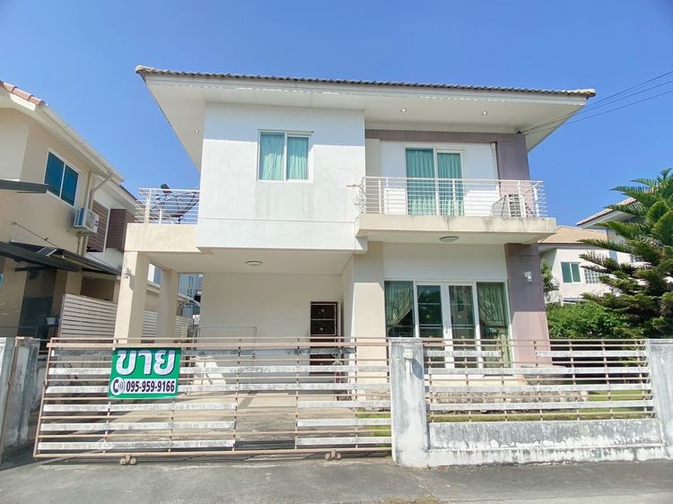 ขายด่วน บ้านเดี่ยว บ้านสวนร่มเกล้า - สุวรรณภูมิ  ใกล้ทางด่วน มอเตอร์เวย์