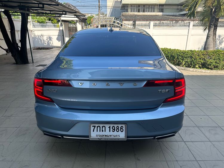 Volvo S90 2017 2.0 Recharge T8 Inscription 4WD Sedan ปลั๊กอินไฮบริด (PHEV) ไม่ติดแก๊ส เกียร์อัตโนมัติ ฟ้า รูปที่ 3