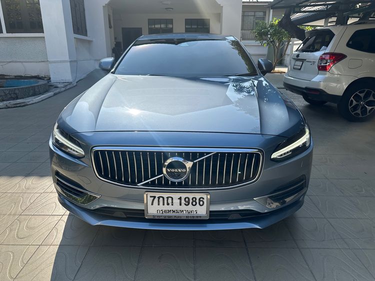 รถ Volvo S90 2.0 Recharge T8 Inscription 4WD สี ฟ้า