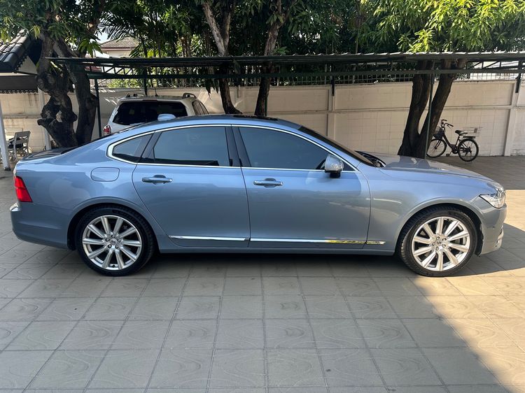 Volvo S90 2017 2.0 Recharge T8 Inscription 4WD Sedan ปลั๊กอินไฮบริด (PHEV) ไม่ติดแก๊ส เกียร์อัตโนมัติ ฟ้า รูปที่ 2