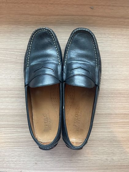 รองเท้าหนัง Loafer POLO Ralph Lauren แท้ สีดำ US 10D สภาพดี มีกล่อง รูปที่ 2