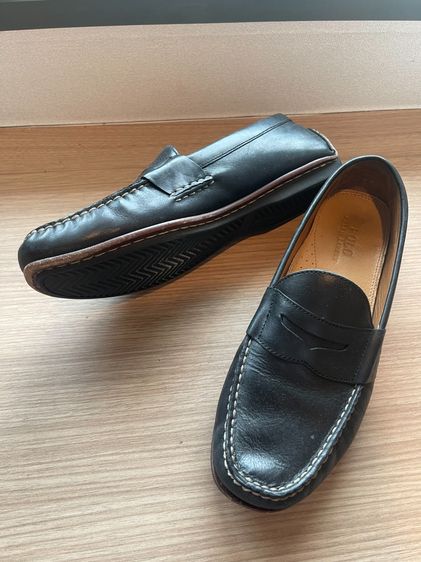 รองเท้าหนัง Loafer POLO Ralph Lauren แท้ สีดำ US 10D สภาพดี มีกล่อง รูปที่ 6