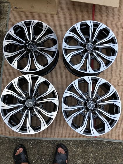 ล้อขอบ 17 YACHIYOCA 6 รู 139 กว้าง 8 นิ้ว off 25 ของใหม่ ยังไม่ได้ใช้งาน แบนญี่ปุ่นแท้ แข็งแรง ทนทานต่อการขับขี่  รูปที่ 2